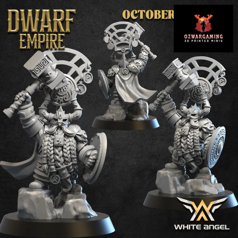 Dwarf Empire Storm Hammer | White Angel 28/32mm Fantasy Wargaming Miniatures Role Playing Miniatures