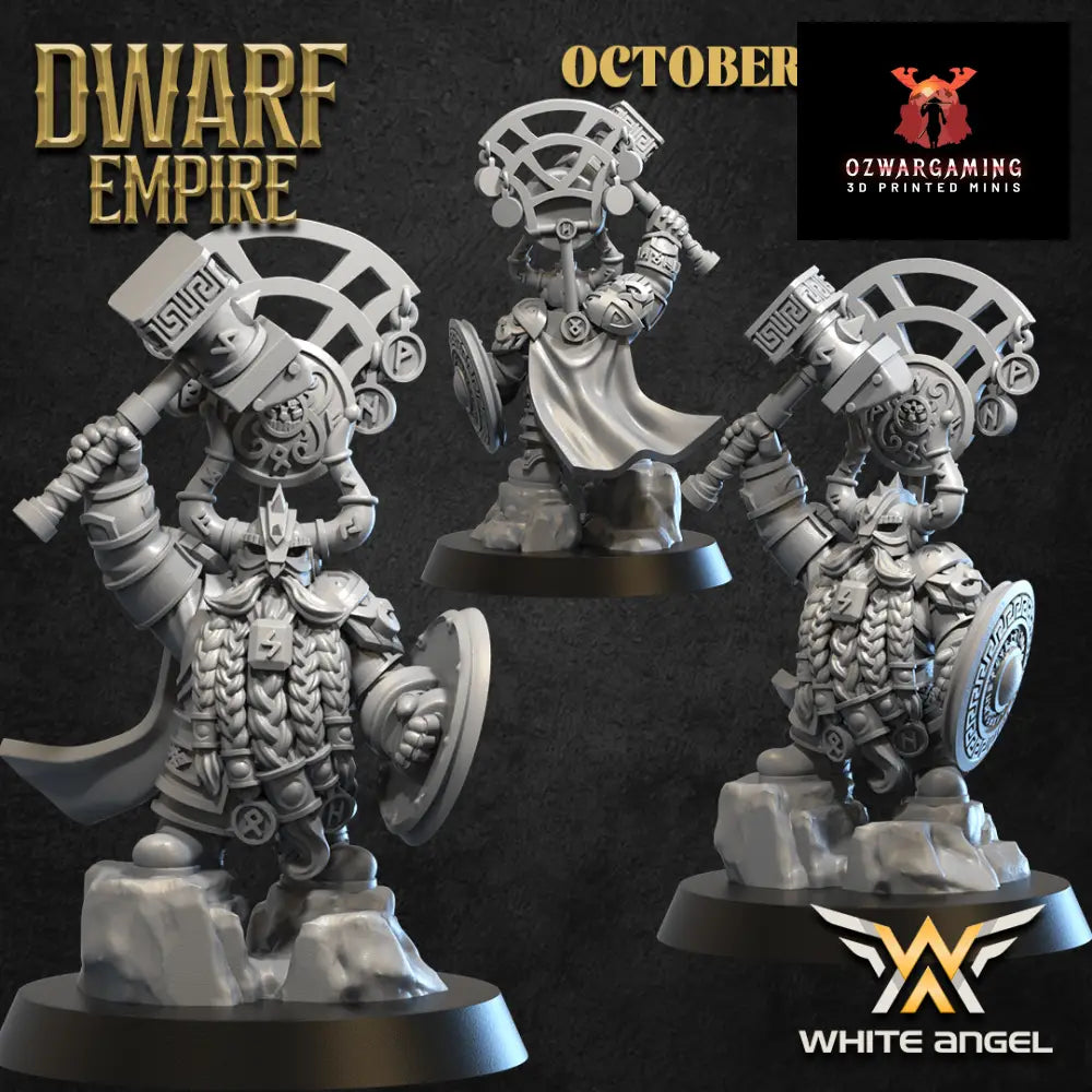 Dwarf Empire Storm Hammer | White Angel 28/32mm Fantasy Wargaming Miniatures Role Playing Miniatures