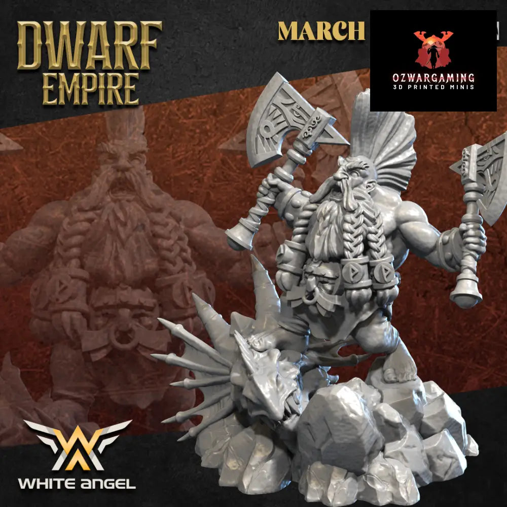 Dwarf Empire The Legendary Killer | White Angel 28/32mm Fantasy Wargaming Miniatures