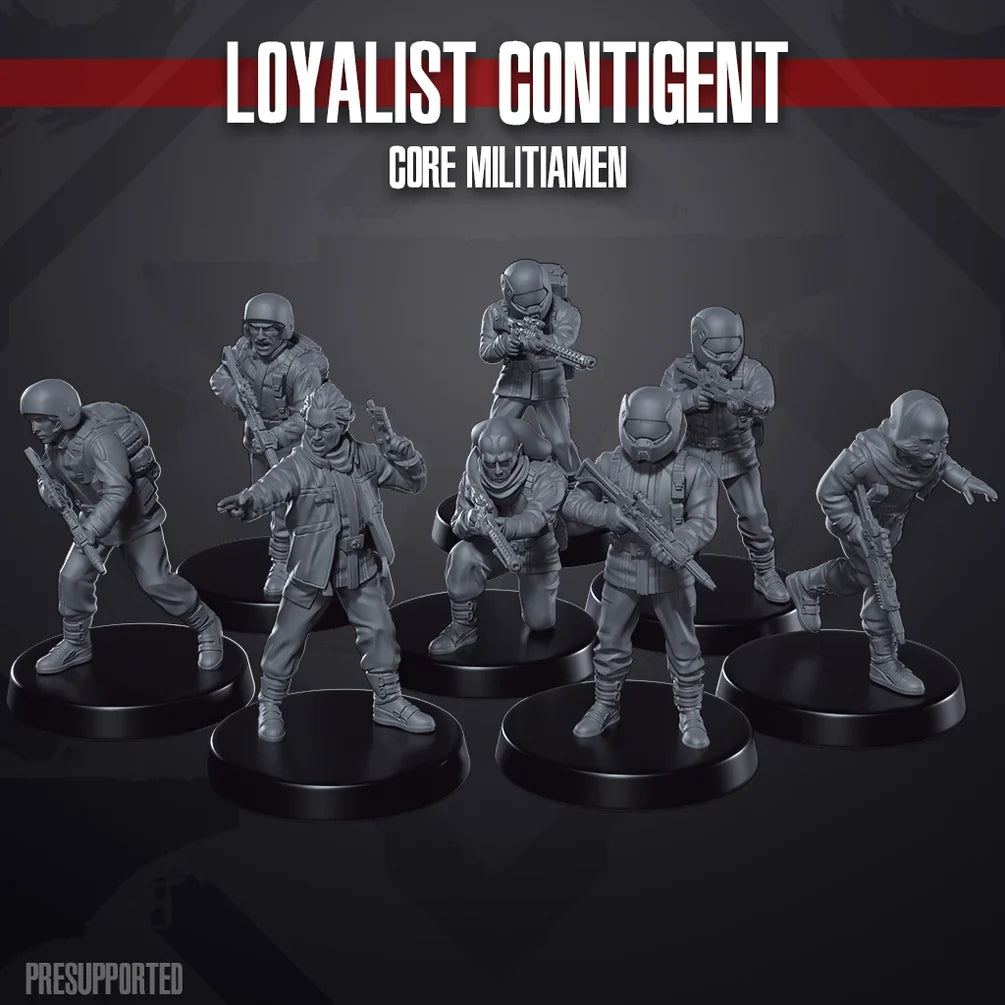 Space Wars: Loyalist Contingent Militia | Skullforge Studios 32mm Wargaming Miniatures Role Playing Miniatures