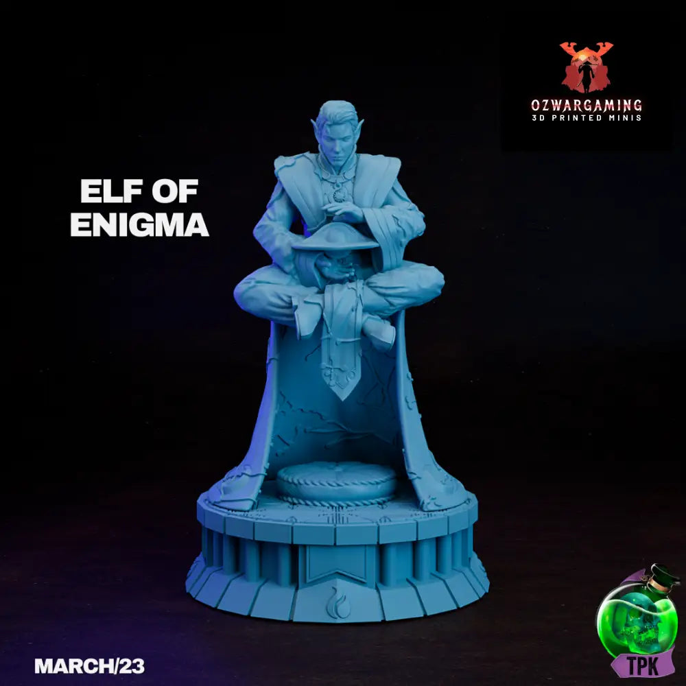 Elf of Enigma 3 | TPK Lab 32mm Fantasy Tabletop RPG Miniatures Role Playing Miniatures