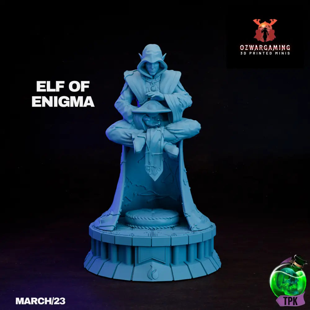 Elf of Enigma 4 | TPK Lab 32mm Fantasy Tabletop RPG Miniatures Role Playing Miniatures