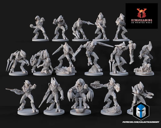 Elites |Galactic Armory 32mm SCI-FI Wargaming Miniatures Role Playing Miniatures