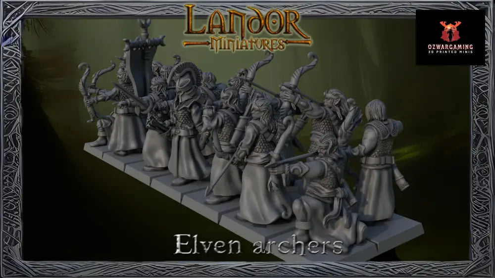 Elven Archers | Landor Miniatures 28/32mm Fantasy Wargaming Miniatures