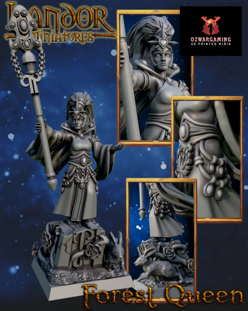Elven Forest Queen | Landor Miniatures 28/32mm Fantasy Wargaming Miniatures