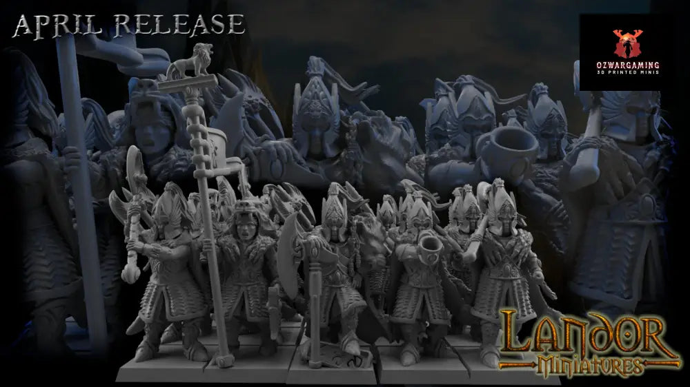 Elven Royal Guard | Landor Miniatures 28/32mm Fantasy Wargaming Miniatures