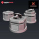 Empire Bunker POI Markers | Anvilrage Galactic SciFi Miniatures 32mm 1/47 Legion Scale Role Playing Miniatures