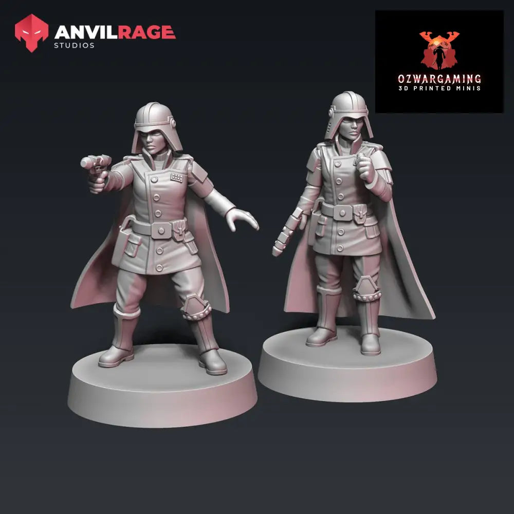 Empire Desert Officer | Anvilrage Galactic SciFi Miniatures 32mm 1/47 Legion Scale Role Playing Miniatures