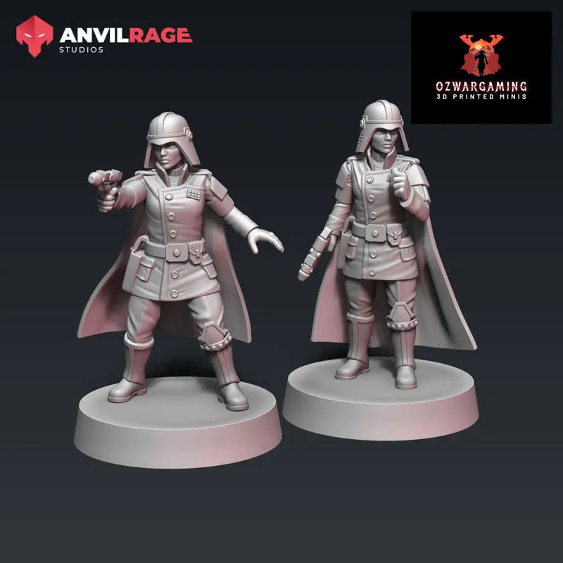 Empire Desert Officer | Anvilrage Galactic SciFi Miniatures 32mm 1/47 Legion Scale Role Playing Miniatures