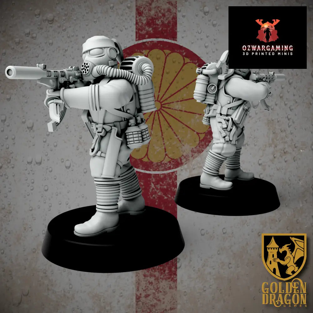 Empire of Japan Captain Kaeda Goemon | Golden Dragon Games Weird WW2 Role Playing Miniatures