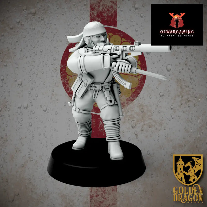 Empire of Japan Captain Kaeda Goemon | Golden Dragon Games Weird WW2 Role Playing Miniatures