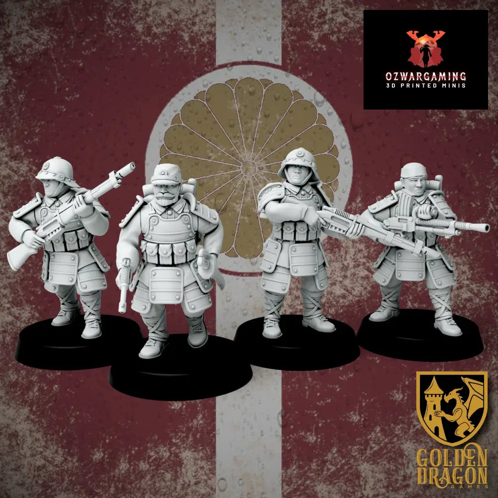 Empire of Japan Heishi Infantry | Golden Dragon Games Weird WW2 Role Playing Miniatures