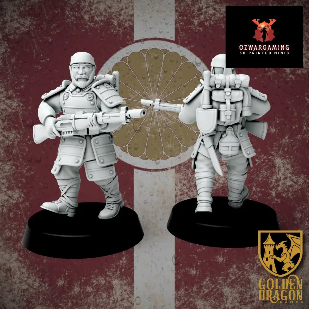 Empire of Japan Heishi Infantry | Golden Dragon Games Weird WW2 Role Playing Miniatures