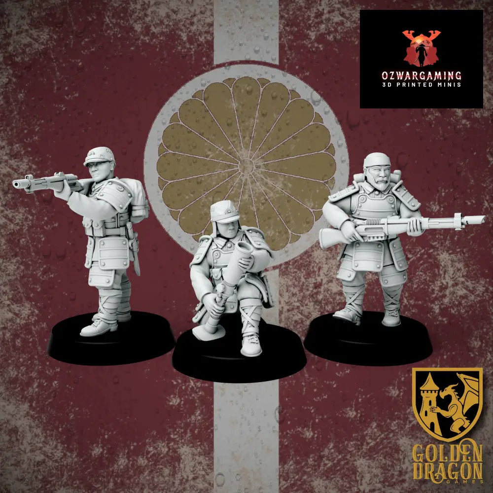 Empire of Japan Heishi Infantry | Golden Dragon Games Weird WW2 Role Playing Miniatures