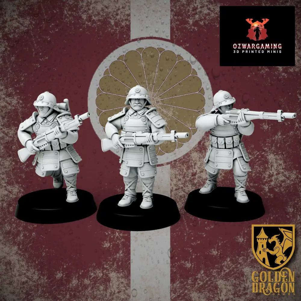 Empire of Japan Heishi Infantry | Golden Dragon Games Weird WW2 Role Playing Miniatures