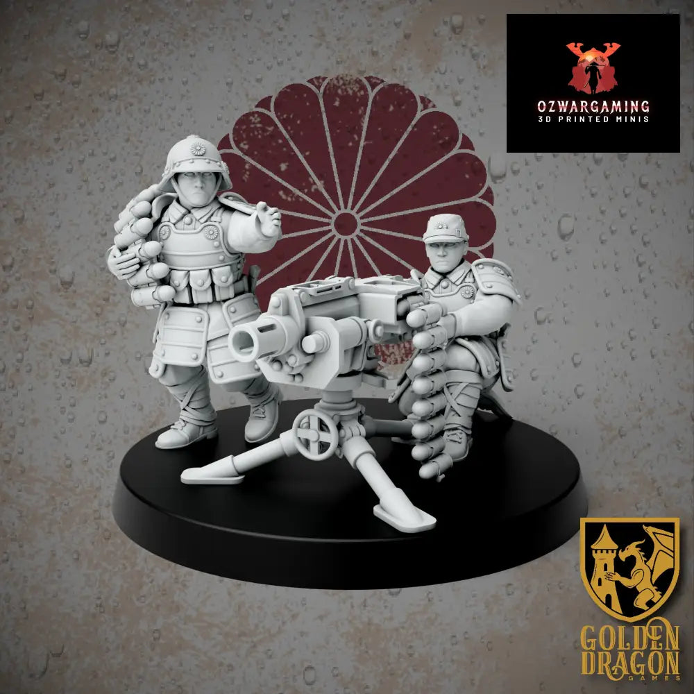 Empire of Japan Infantry Support Weapons | Golden Dragon Games Weird WW2 Automatic Grenade Launcher Role Playing