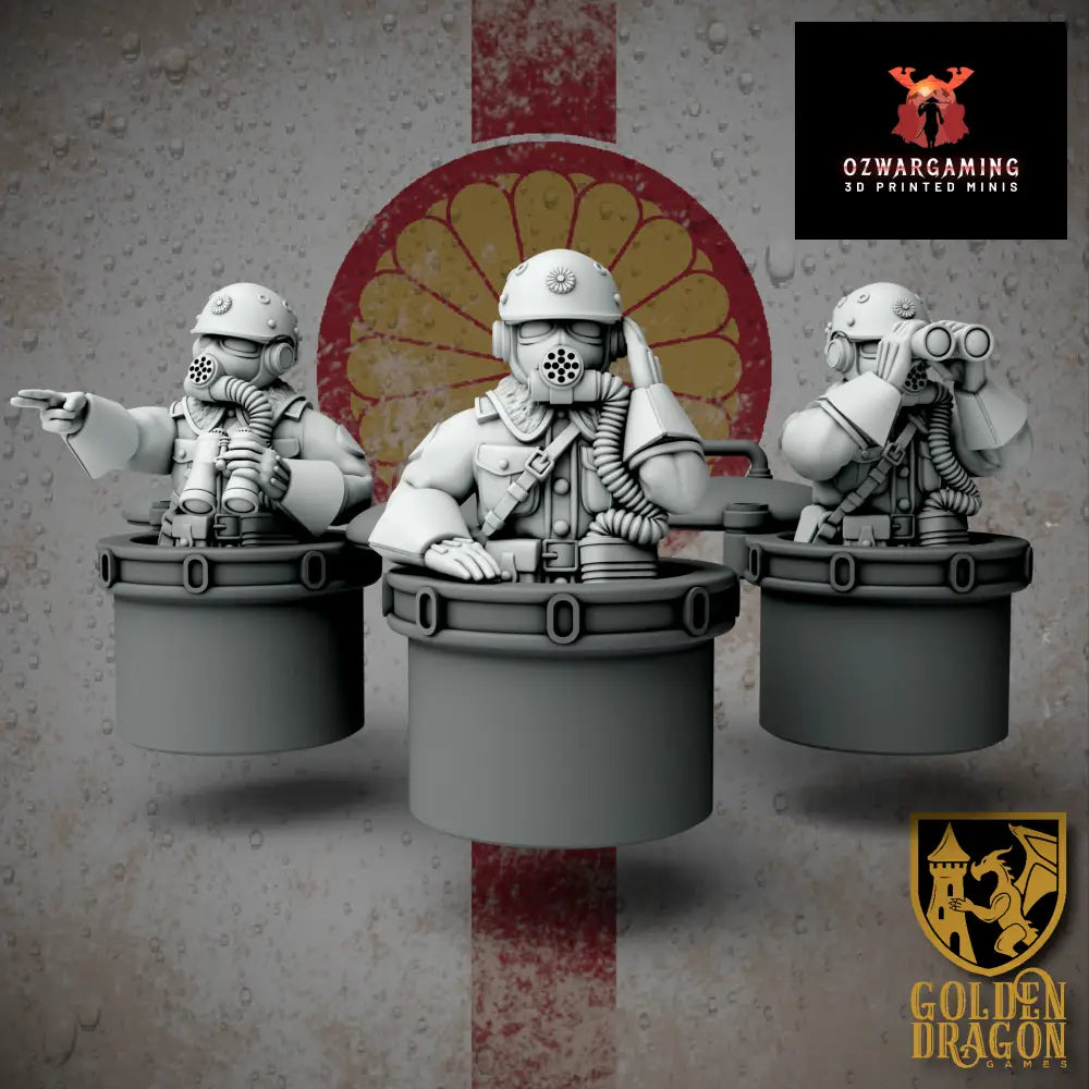 Empire of Japan Navy Officers | Golden Dragon Games Weird WW2 Role Playing Miniatures