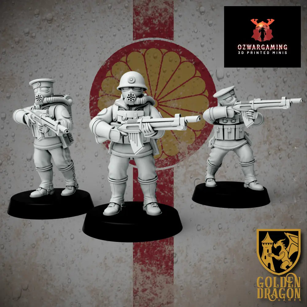 Empire of Japan Rikusentai Naval Infantry | Golden Dragon Games Weird WW2 Role Playing Miniatures