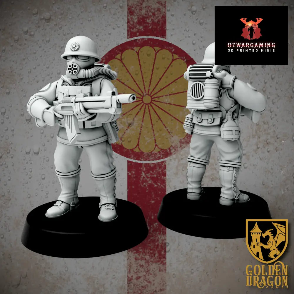 Empire of Japan Rikusentai Naval Infantry | Golden Dragon Games Weird WW2 Role Playing Miniatures