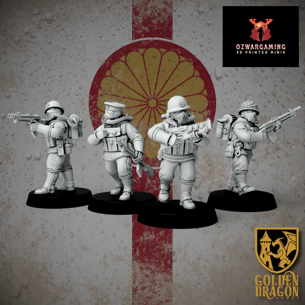 Empire of Japan Rikusentai Naval Infantry | Golden Dragon Games Weird WW2 Role Playing Miniatures