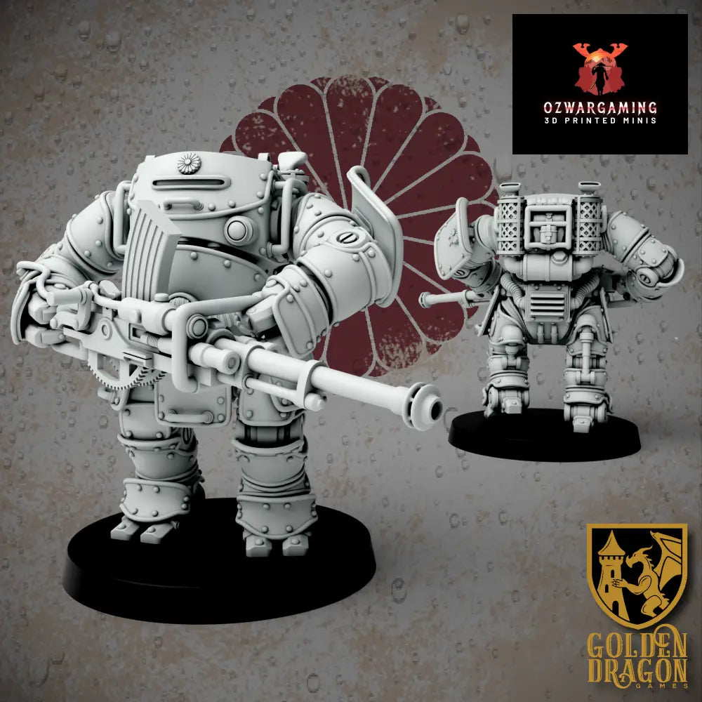 Empire of Japan Shugo Yoroi Warsuits | Golden Dragon Games Weird WW2 Role Playing Miniatures