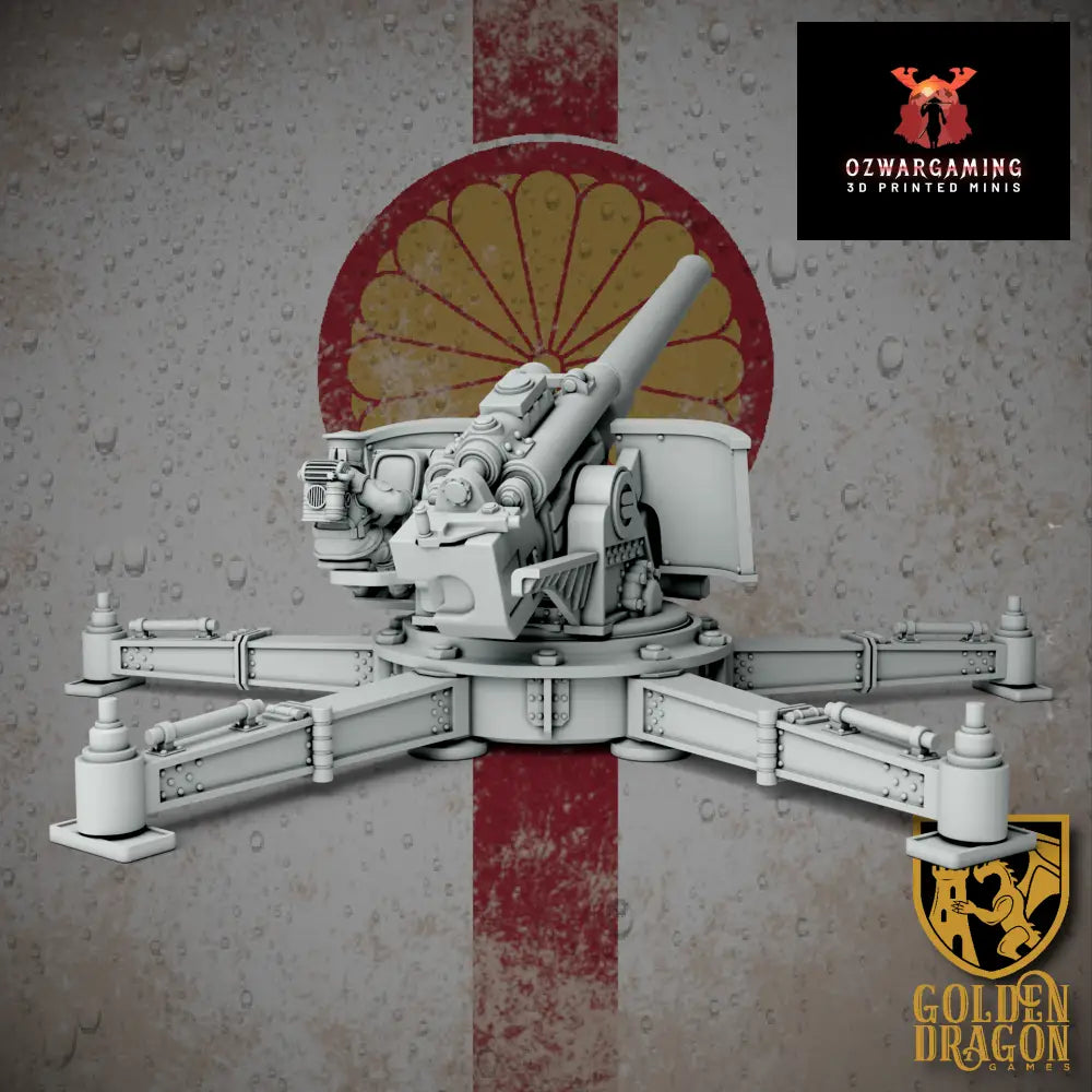 Empire of Japan Type 100 Shin Hoto Naval Gun | Golden Dragon Games Weird WW2 Role Playing Miniatures