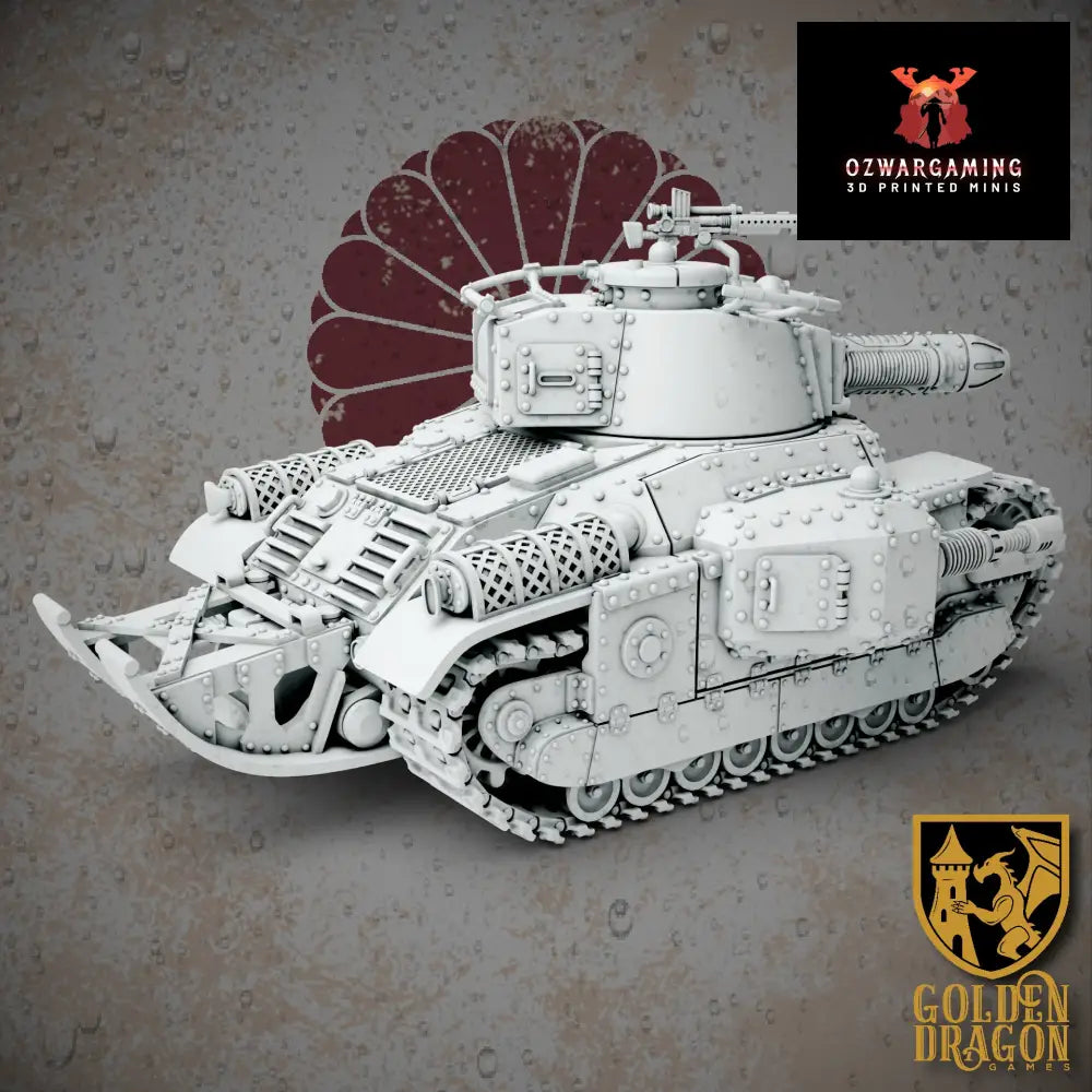 Empire of Japan Type 87 Chi-Wo-Kai Battle Tank | Golden Dragon Games Weird WW2 Role Playing Miniatures