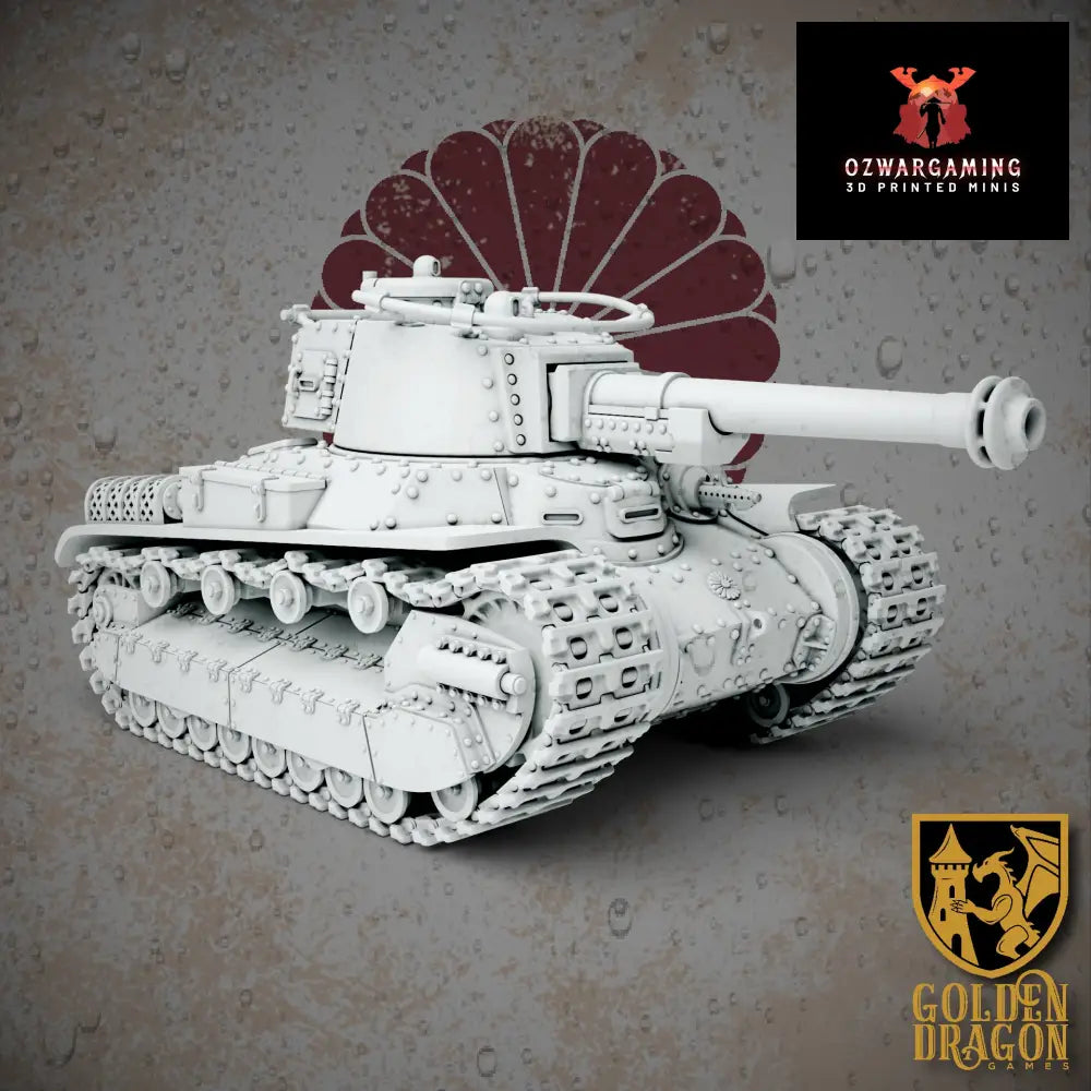 Empire of Japan Type 87 Chi-Wo-Kai Battle Tank | Golden Dragon Games Weird WW2 Role Playing Miniatures