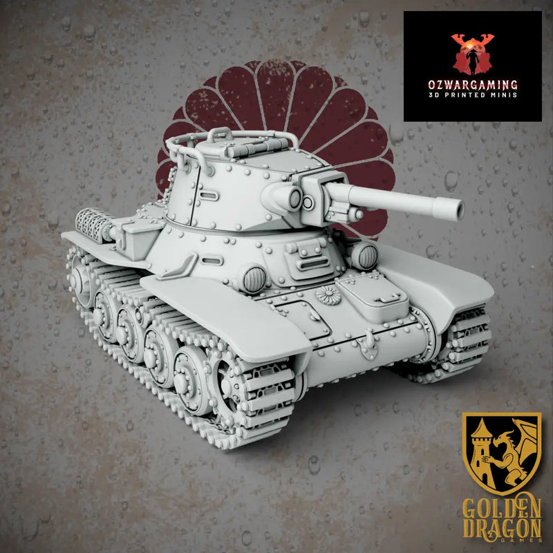 Empire of Japan Type 89 Ke-Ni Armored Vehicle | Golden Dragon Games Weird WW2 Role Playing Miniatures