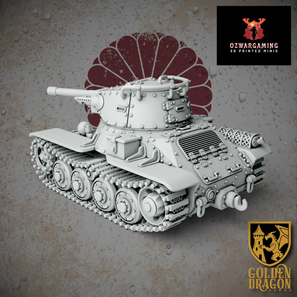 Empire of Japan Type 89 Ke-Ni Armored Vehicle | Golden Dragon Games Weird WW2 Role Playing Miniatures