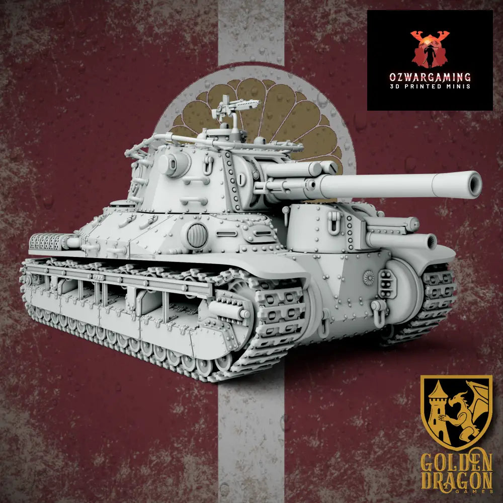 Empire of Japan Type 90 O-Ni heavy Tank | Golden Dragon Games Weird WW2 Role Playing Miniatures