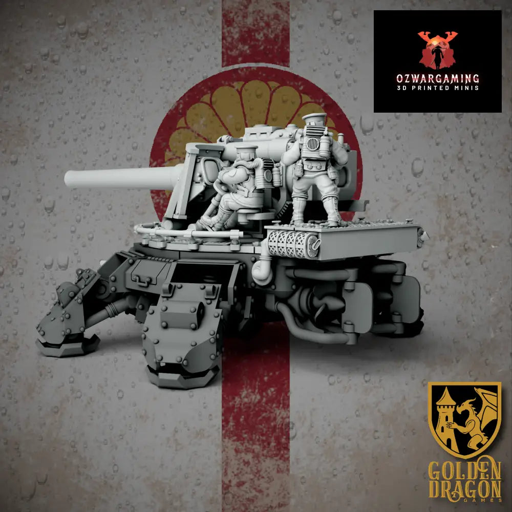 Empire of Japan Type 97 Heike Naval Gun Upgrade | Golden Dragon Games Weird WW2 Role Playing Miniatures