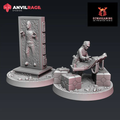 Empire POI Markers | Anvilrage Galactic SciFi Miniatures 32mm 1/47 Legion Scale Role Playing Miniatures