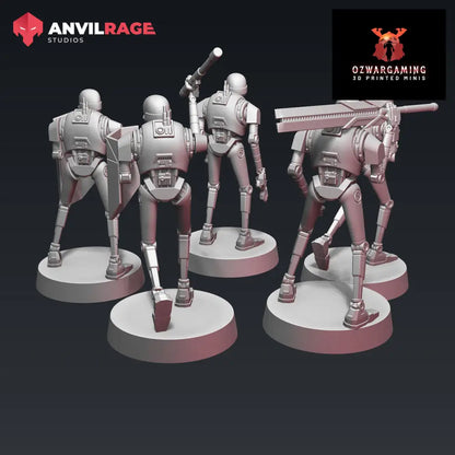 Empire Security Droids | Anvilrage Galactic SciFi Miniatures 32mm 1/47 Legion Scale Role Playing Miniatures