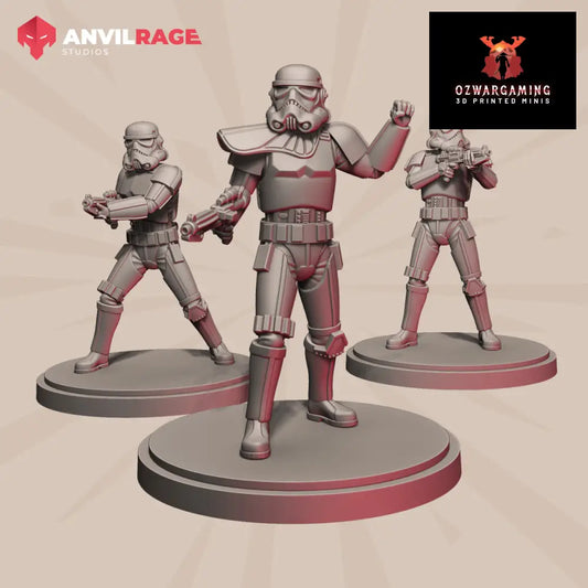 Empire Stormsoldiers | Anvilrage Galactic SciFi Miniatures Shatter Scale Role Playing Miniatures