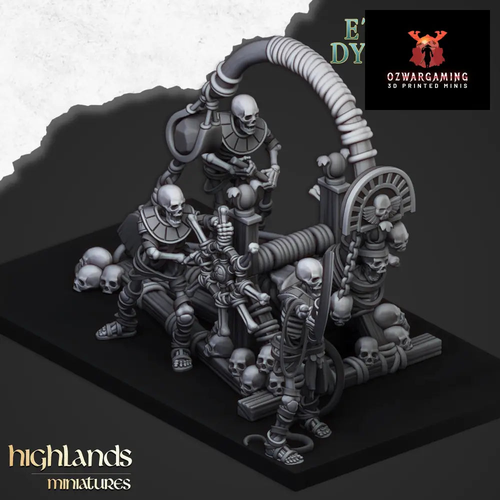 Eternal Dynasties Ancient Stonethrower | Highlands Miniatures 28/32mm Fantasy Wargaming Miniatures Role Playing