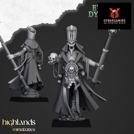 Eternal Dynasties Priest | Highlands Miniatures 28/32mm Fantasy Wargaming Miniatures Role Playing Miniatures