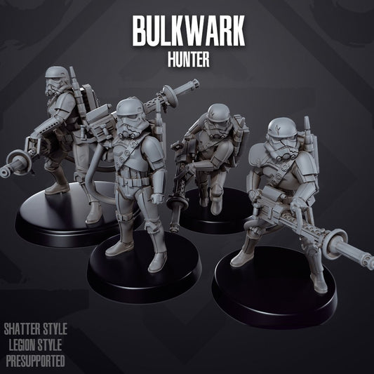 Space Wars: Authority Bulkwark Hunter | Skullforge Studios 32mm Wargaming Miniatures Role Playing Miniatures