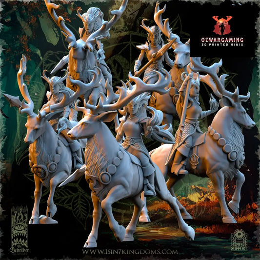 Evergreen Elves Deepwood Maidens | The Beholder Miniatures 28/32mm Fantasy Wargaming Miniatures