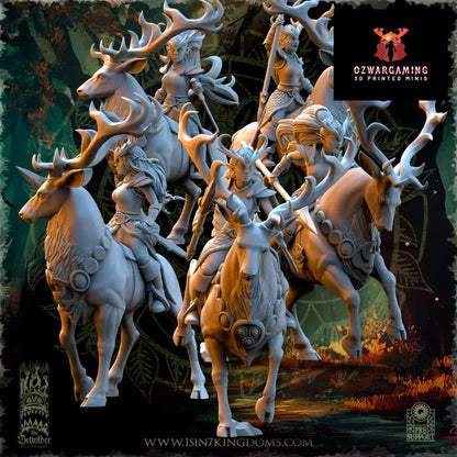 Evergreen Elves Deepwood Maidens | The Beholder Miniatures 28/32mm Fantasy Wargaming Miniatures