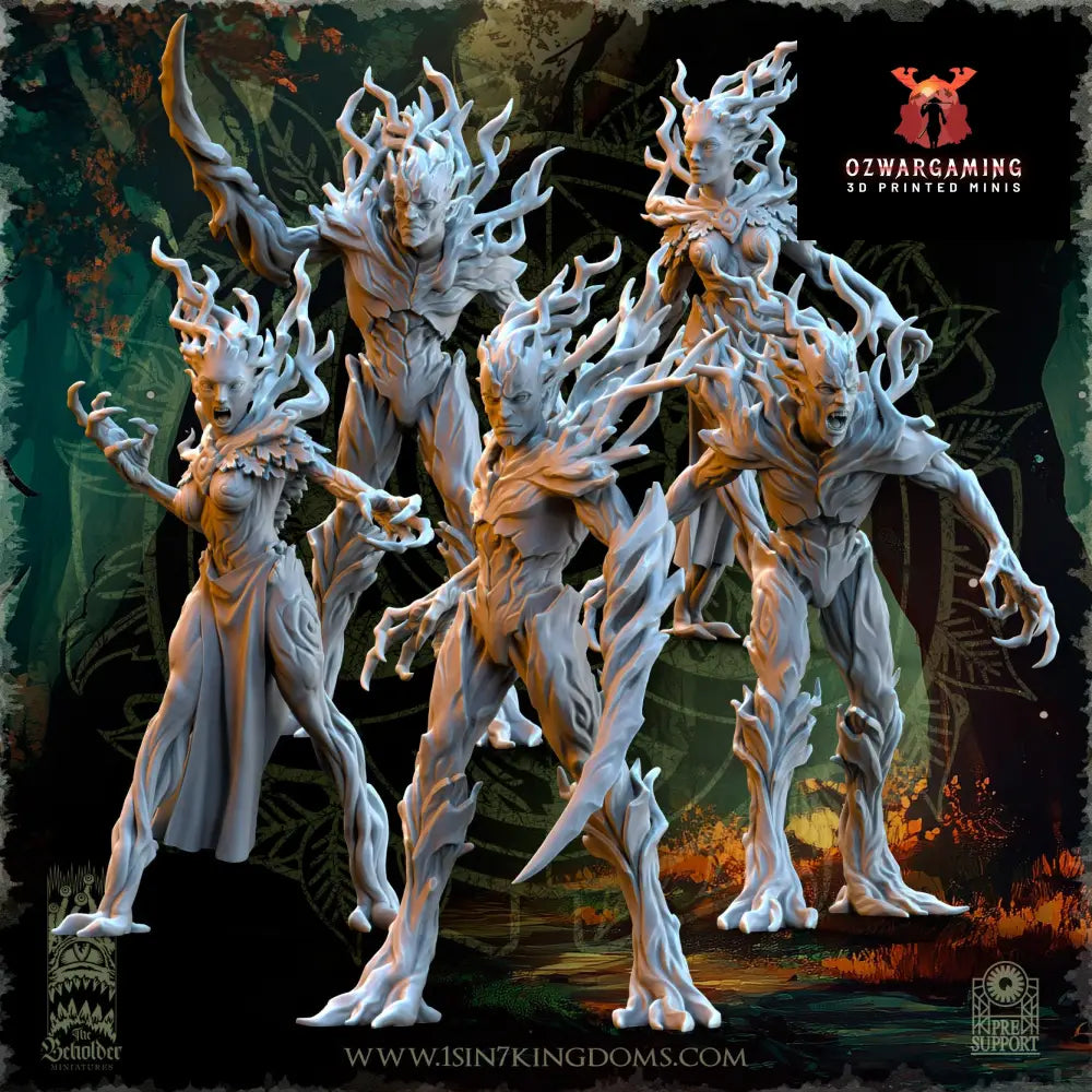 Evergreen Elves Druades | The Beholder Miniatures 28/32mm Fantasy Wargaming Miniatures