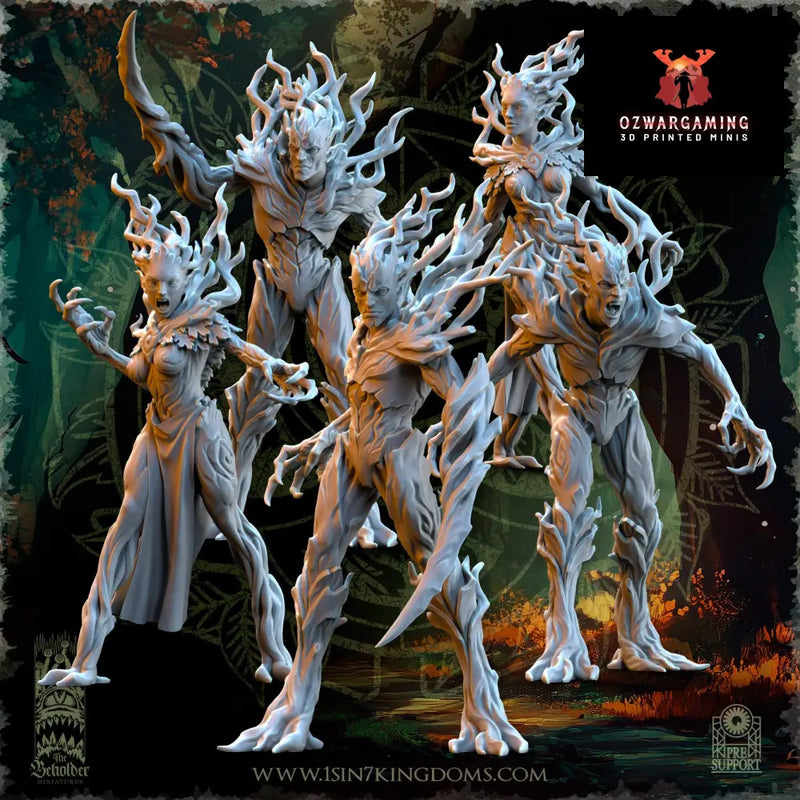 Evergreen Elves Druades | The Beholder Miniatures 28/32mm Fantasy Wargaming Miniatures