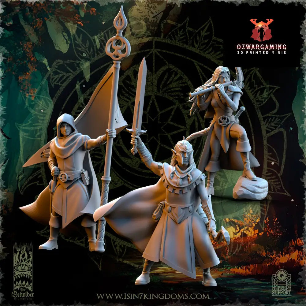 Evergreen Elves Rangers | The Beholder Miniatures 28/32mm Fantasy Wargaming Miniatures