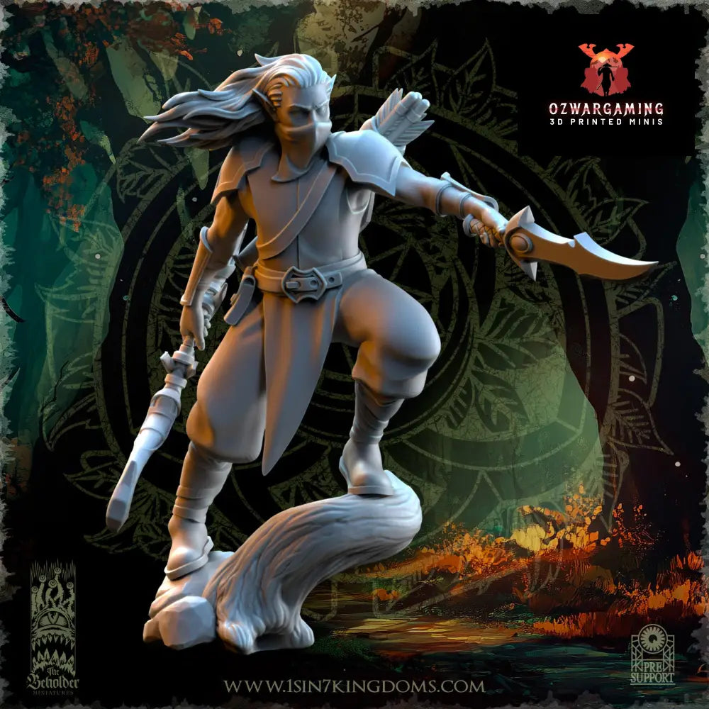 Evergreen Elves Shadowstalkers | The Beholder Miniatures 28/32mm Fantasy Wargaming Miniatures