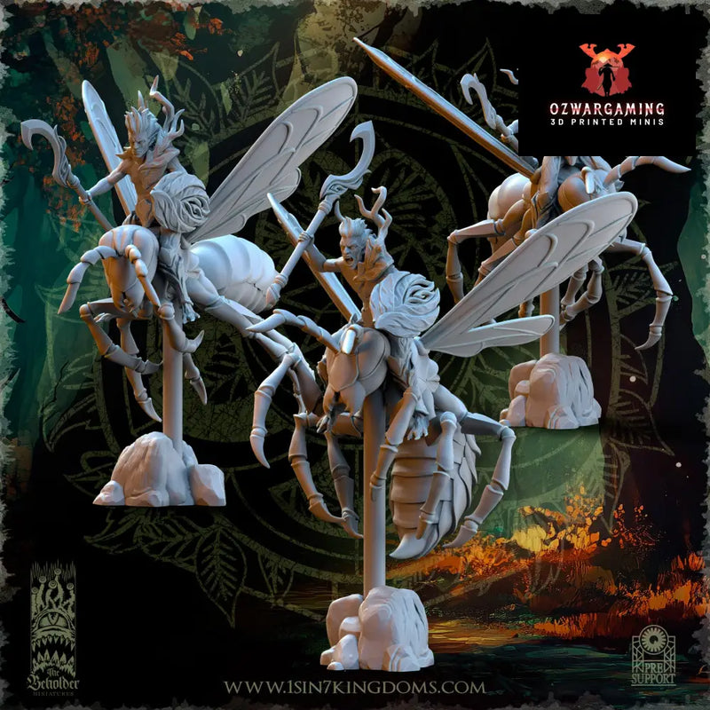 Evergreen Elves Spirits of the Forest Riders | The Beholder Miniatures 28/32mm Fantasy Wargaming Miniatures