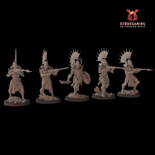 Exodite Space Elves Elite Guard | Fantasy Cult 32mm Grimdark Wargaming Miniatures Role Playing Miniatures