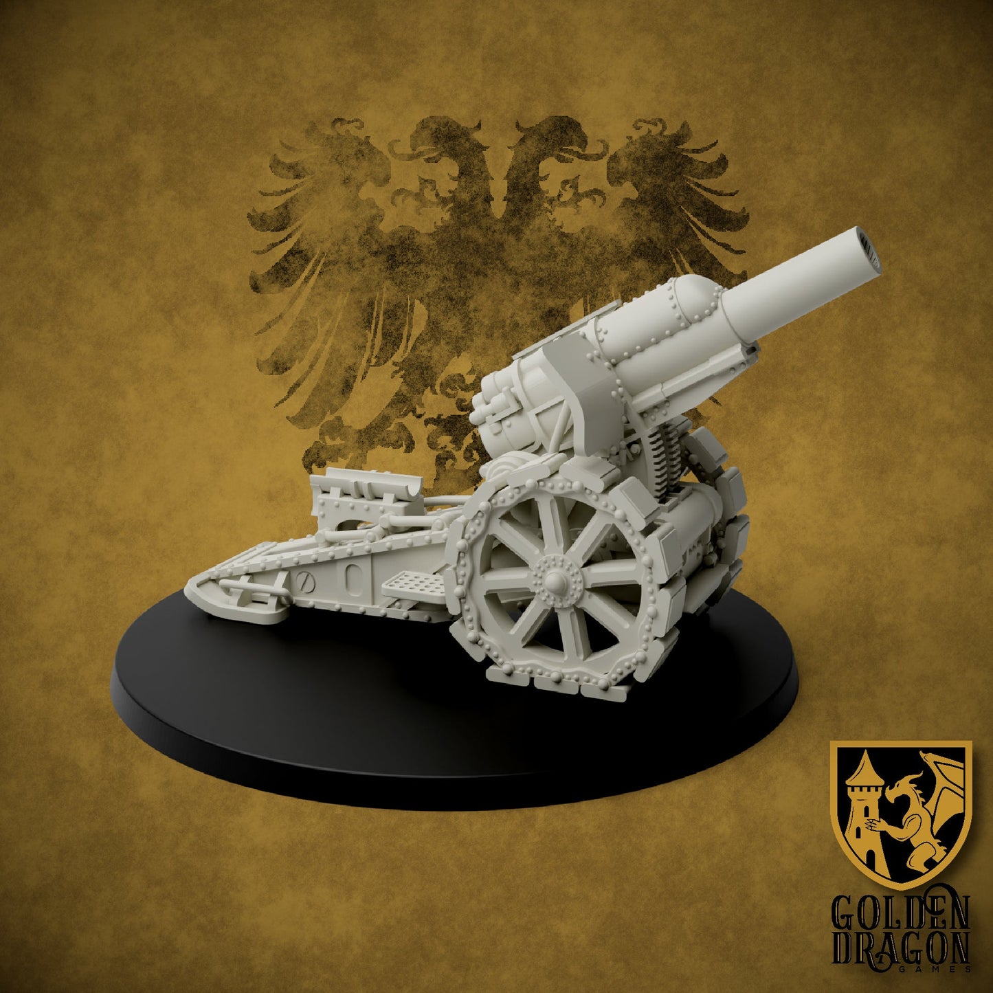Holy Roman Empire 21cm Morser | Golden Dragon Games Weird WW2 Role Playing Miniatures