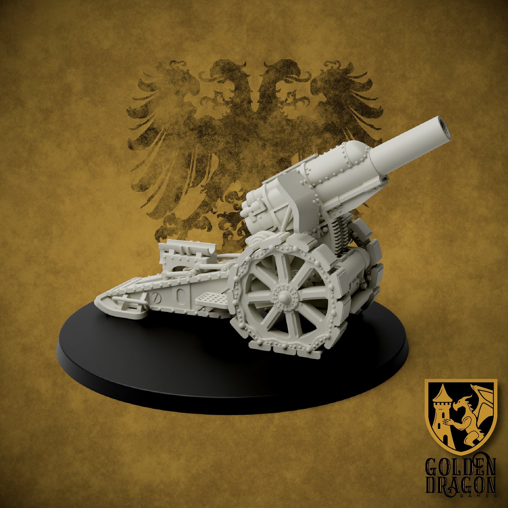 Holy Roman Empire 21cm Morser | Golden Dragon Games Weird WW2 Role Playing Miniatures