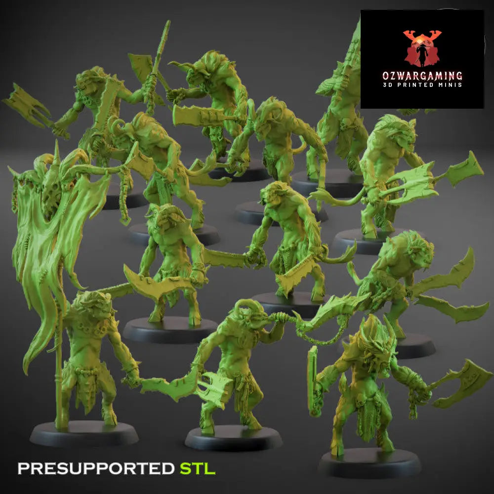 Fallen Beasts Brutal Raiders Dual Weapons | Claybeast Creations 28mm Fantasy Wargaming Miniatures Role Playing