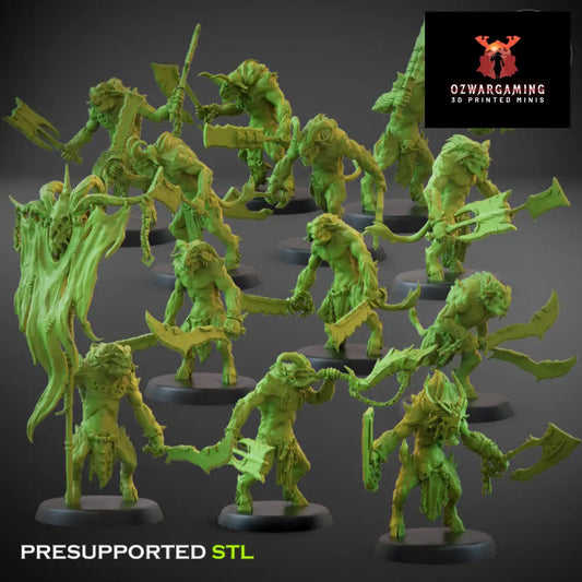 Fallen Beasts Brutal Raiders Dual Weapons | Claybeast Creations 28mm Fantasy Wargaming Miniatures Role Playing